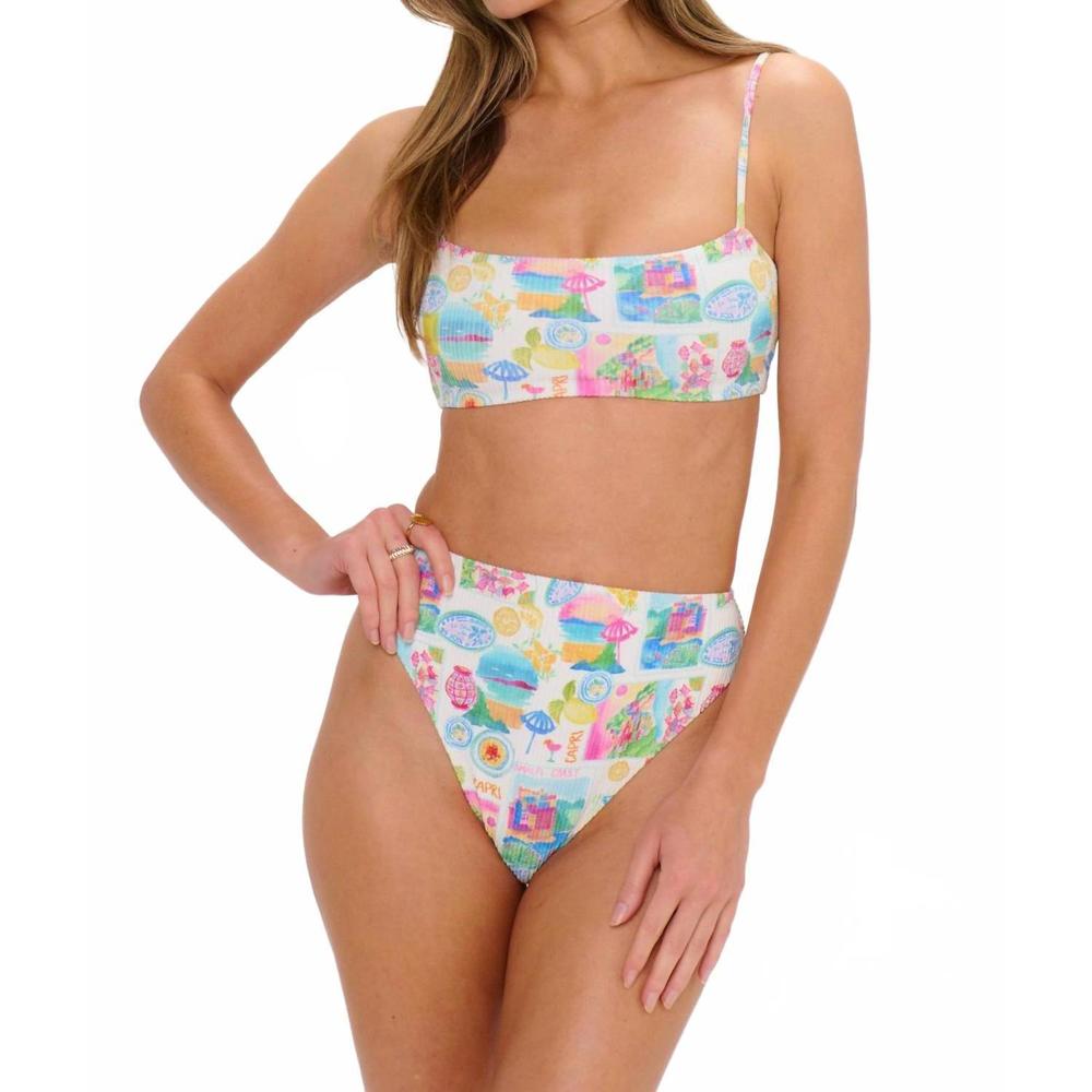 Show Me Your MuMu Pastel Multi-Color Printed Bikini Bottoms